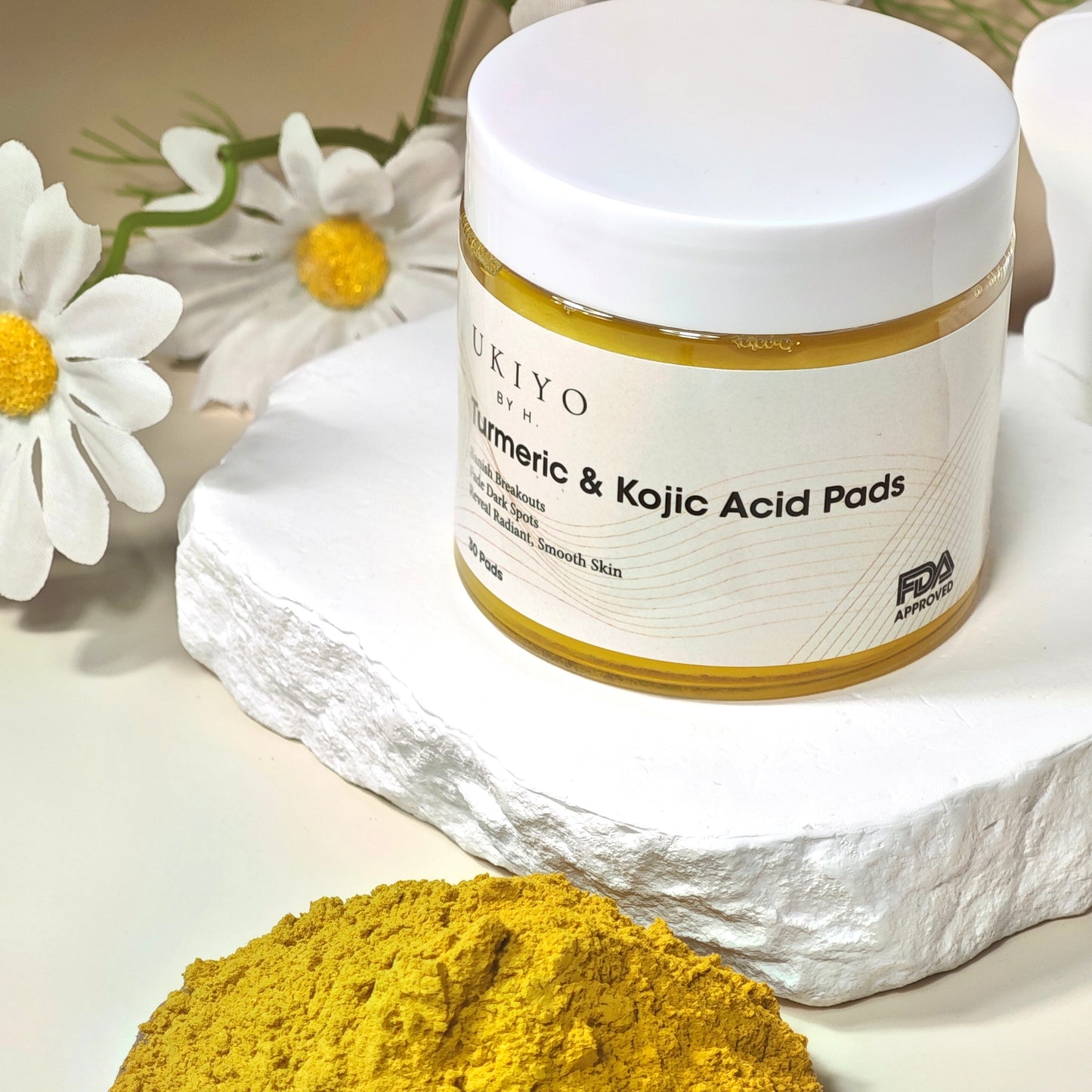 Kojic Acid & Turmeric Exfoliating Pads (30 Pads)