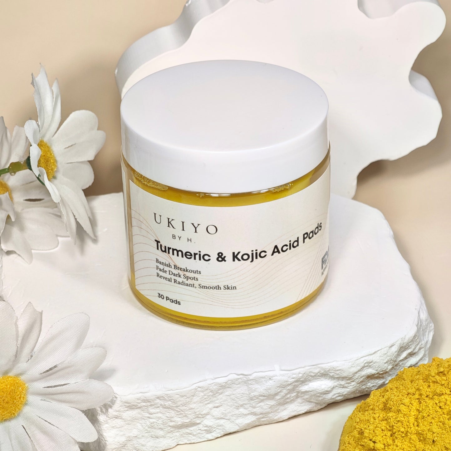 Kojic Acid & Turmeric Exfoliating Pads (30 Pads)